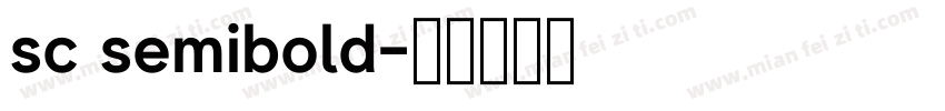 sc semibold字体转换